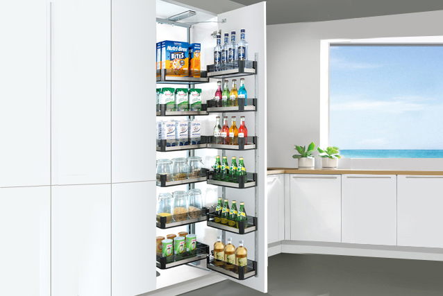 Stainless steel plate glass high cabinet linking basket